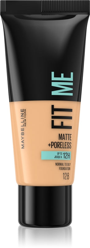 Maybelline Fit Me Matte Poreless fondotinta 128 Warm