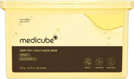 Medicube Medicube Maschera viso vitaminica Deep Vita C (Daily Quick Sheet) 30 pezzi