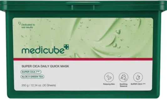 Medicube Medicube Maschera viso lenitiva Super Cica (Daily Quick) 30 pezzi