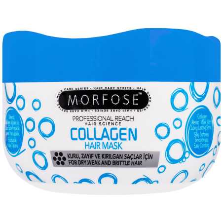 Morfose Collagen Mask - Maschera di collagene per capelli spessi e fragili, 500ml