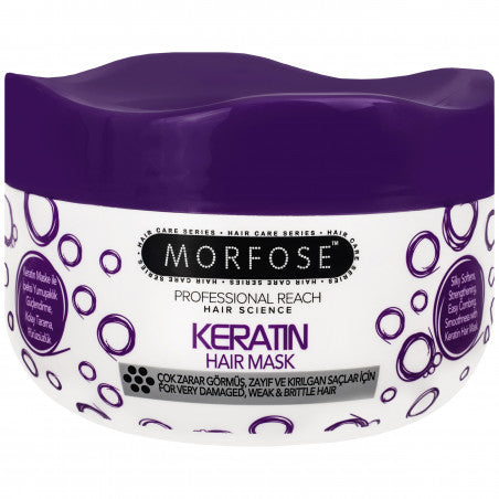 Morfose Keratin Hair Mask – maschera alla cheratina per capelli danneggiati e deboli, 500 ml