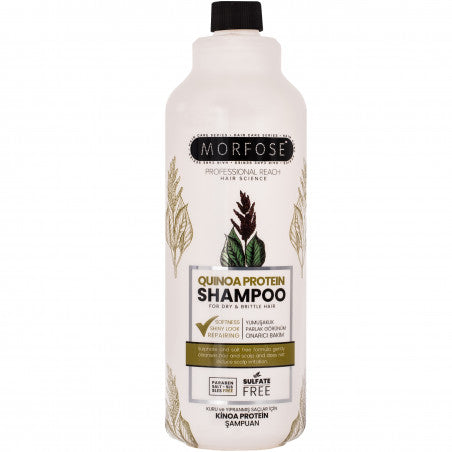Morfose Quinoa Protein Shampoo – shampoo rinforzante per capelli secchi e fragili, 1000ml