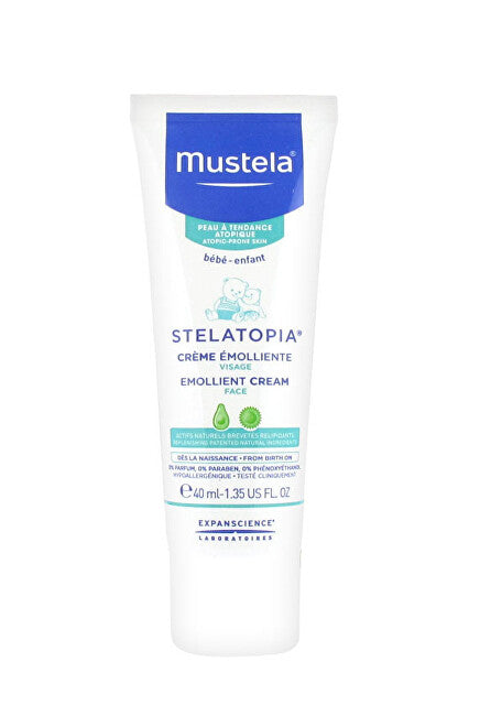 Mustela Mustela Crema viso per bambini per pelli estremamente secche e atopiche Stelatopia 40 ml