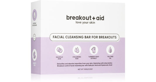Breakout aid Breakout+aid Sapone solido detergente per il viso Bar For Breakouts (pelle problematica) - 100,0 g
