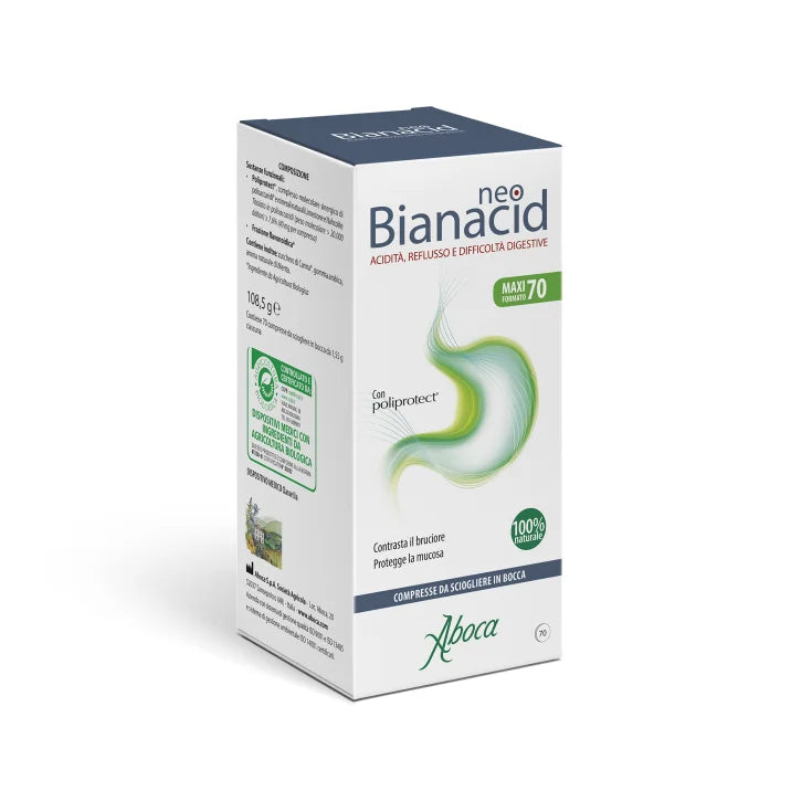 Aboca spa societa' agricola Neobianacid Aboca 70 Compresse Masticabili