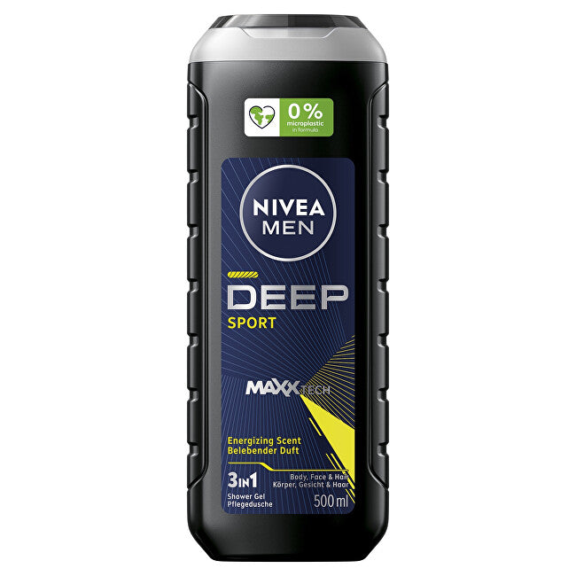 Shower gel for face, body and hair for men Deep Sport Men (Body, Face & Hair Shower Gel) - Volume: 500 ml