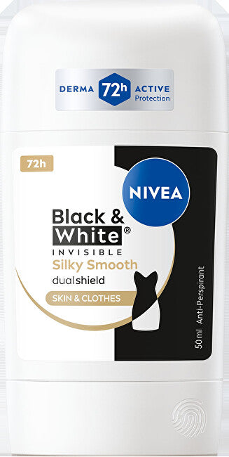 Solid antiperspirant Black & White Invisible Silky Smooth 50 ml