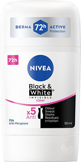 Solid antiperspirant Invisible For Black & White Clear 50 ml