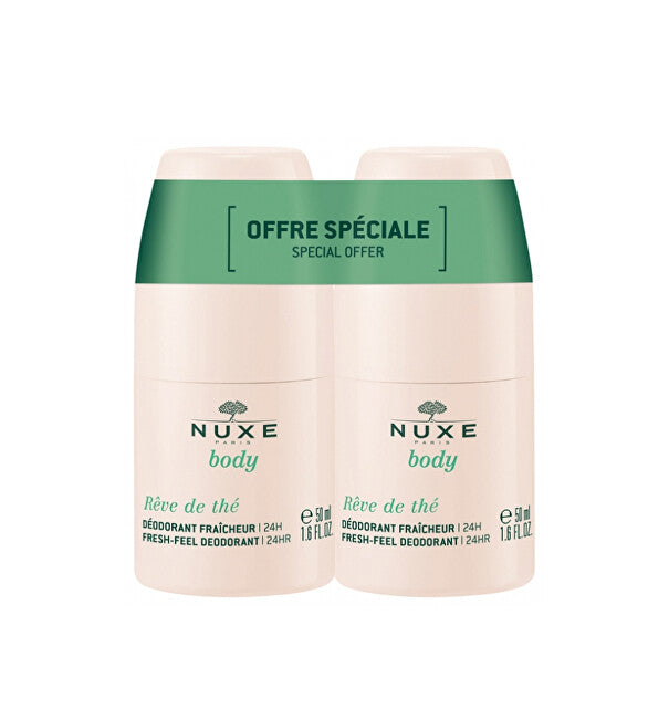 Reve de Thé ball deodorant set (Fresh-Feel Deodorant 24h Duo) 2 x 50 ml