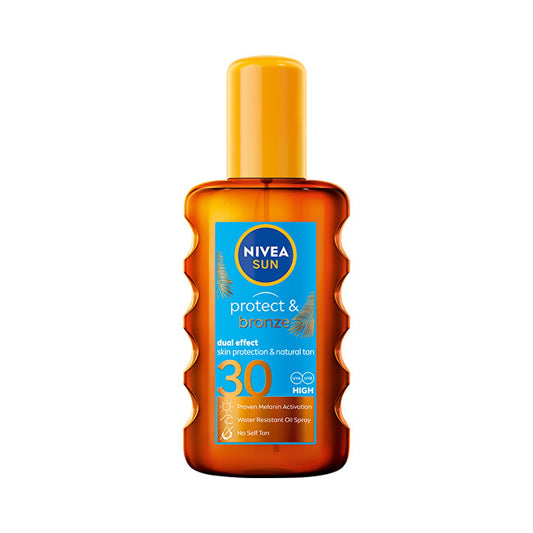Suntan oil spray tanning supporting SPF 30 Sun (Protect & Bronze Oil) 200 ml