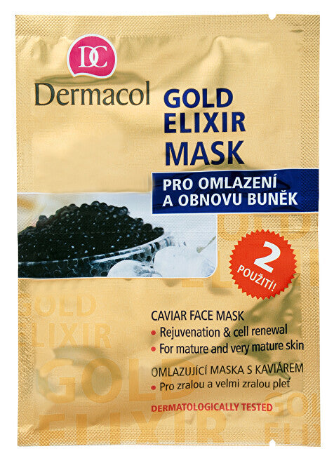 Rejuvenating Mask with caviar (Caviar Gold Elixir Face Mask) 2 x 8 g