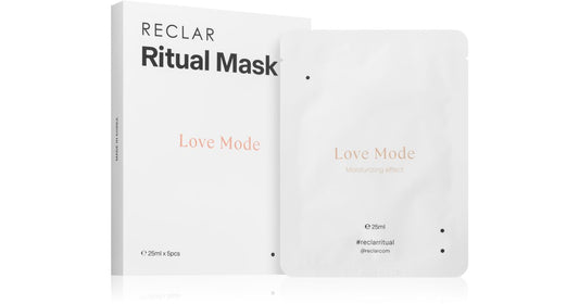 Reclar RECLAR Ritual Love Mode Maschera viso monouso per tutti i tipi di pelle 5 pezzi