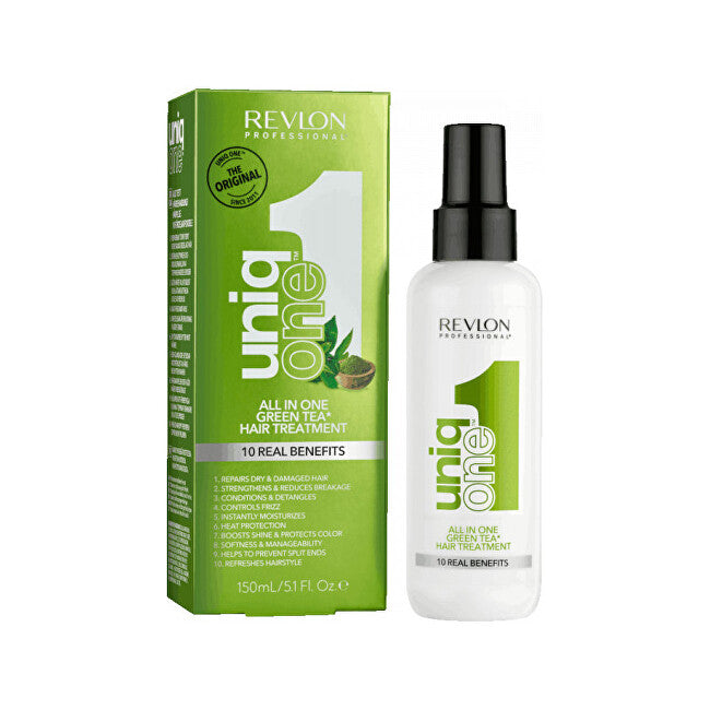 Rinse-free care spray with green tea Uniq One Green Tea (All In One Hair Treatment ) 150 ml