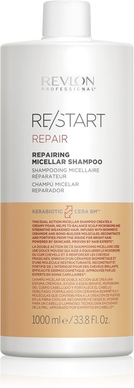Revlon Professional Re/Start Recovery shampoo micellare per capelli rovinati e fragili 1000 ml