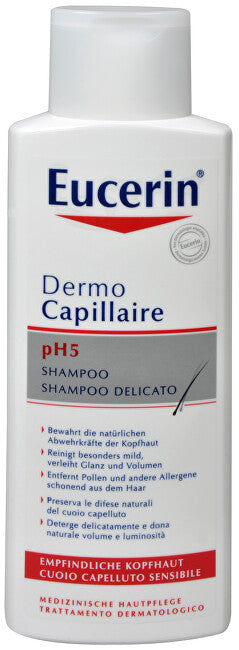 Hair shampoo for sensitive skin pH5 Dermocapillaire 250 ml