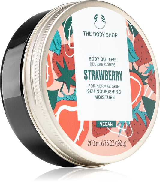 The body shop fragola burro body per pelli normali 200 ml