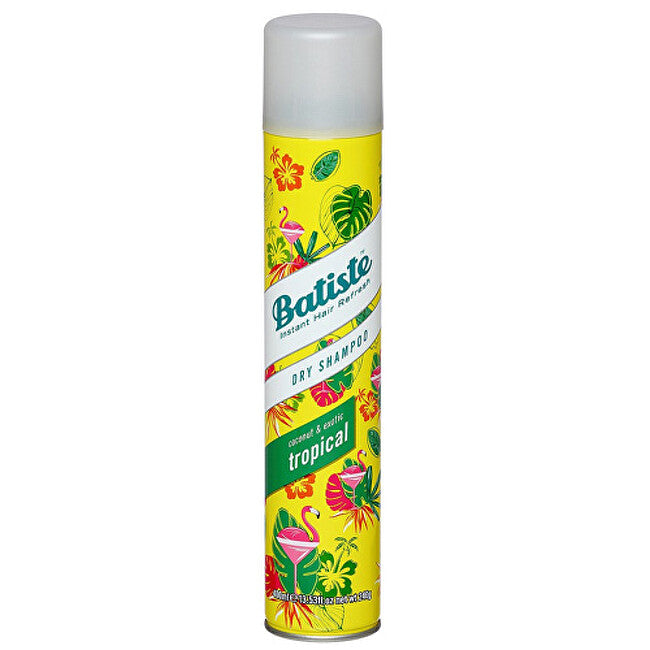 Dry hair shampoo with a tropical fruit scent (Dry Shampoo Tropical With A Coconut & Exotic Fragrance) - Volume: 200 ml