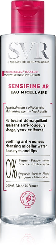 Svr SVR Sensifine AR Acqua Micellare Detergente Struccante Lenitivo Anti Arrossamento Viso Occhi e Labbra 200ml