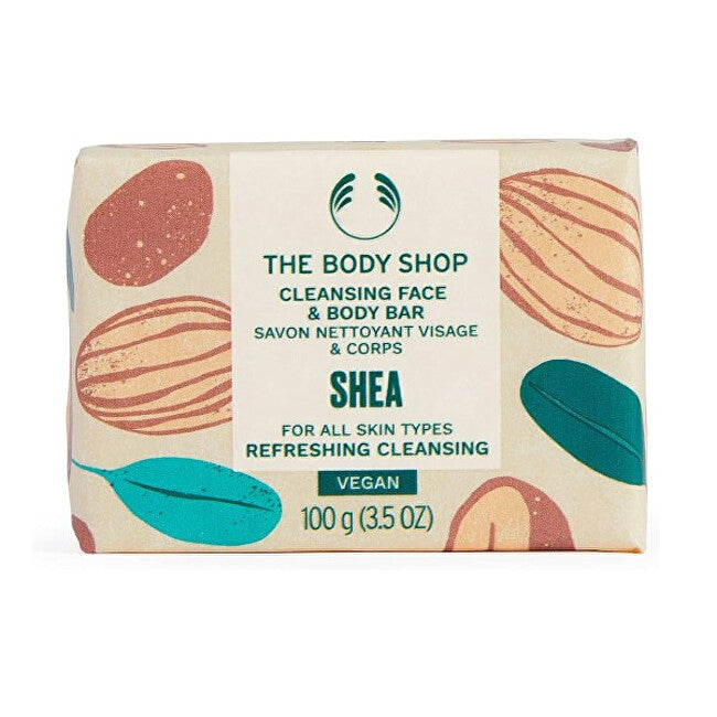 Shea Solid Soap for Face and Body (Cleansing Face & Body Bar) 100 g