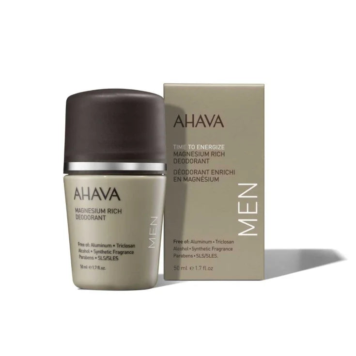 Ahava srl Time To Energize Magnesium Deodorante Uomo Ricco Ahava 50Ml