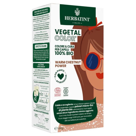Vegetal Color Warm Chestnut Power Herbatint 100g