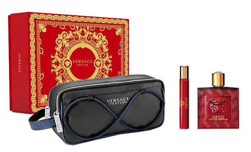 Eros Flame - EDP 100 ml + EDP 10 ml + kosmetická taška