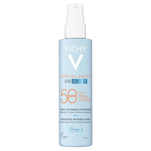 Invisible sunscreen spray SPF 50 UV Aqua Invisible Spray 200 ml