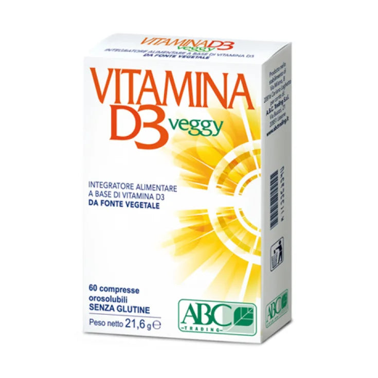 A.b.c. trading srl Vitamina D3 Veggy Abc Trading 60 Compresse Orosolubili