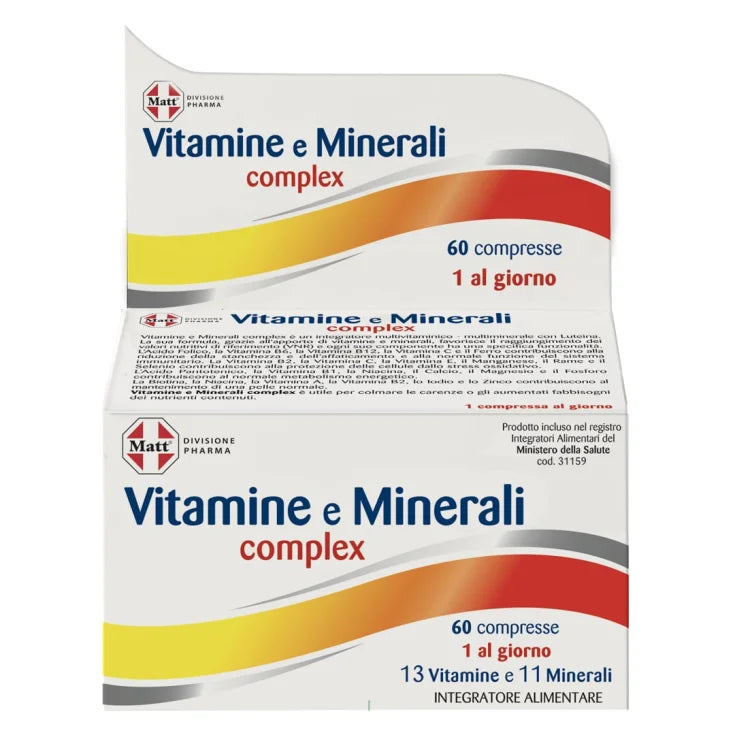 A&d spa gruppo alimentare diet Matt® Pharma Vitamine E Minerali Complex A&D 60 Compresse